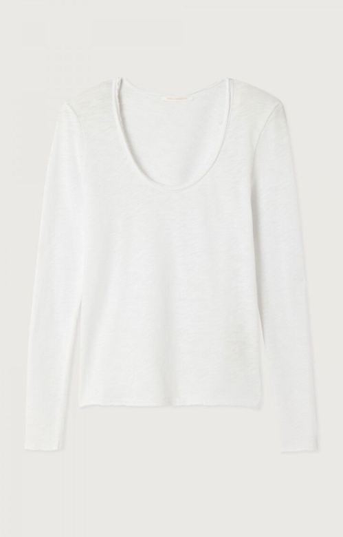 American Vintage, SON02HG, T-shirt, Blanc