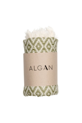 Algan, Sumak, Gæstehåndklæde, Olivengrøn